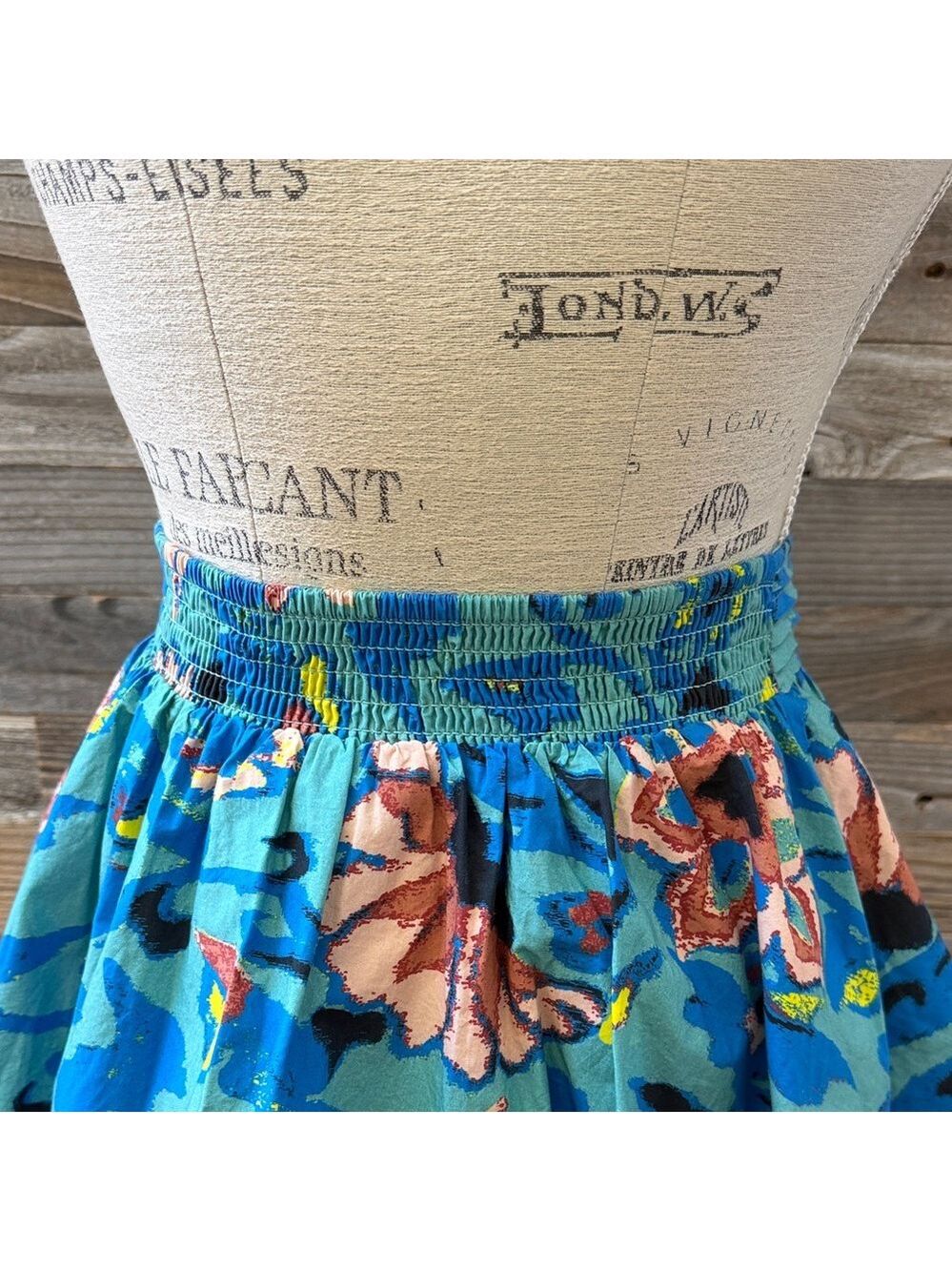 Cleobella Suri Mini Bubble Hem Skirt in Calypso Size Small NWOT - Picture 5 of 7